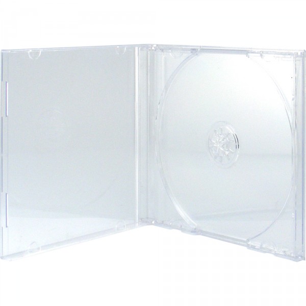 Boîtier CD standard double, lot de 5, Transparent